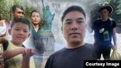 多數中國人歷經艱辛走新潤美安頓在洛杉磯和紐約。（美國之音/章真合成）
