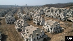 中國遼寧瀋陽郊區的一處爛尾別墅建築工地。 （2023年3月31日）