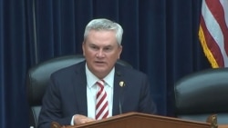 美國眾議院監督與問責委員會主席詹姆斯·科默(James Comer)2024年6月26日主持中共對美國發動政治戰的聽證會（影片截圖）。