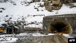 資料照：位於阿魯納恰爾邦正在施工中的西勒隧道（Sela Tunnel）。（2023年4月2日）