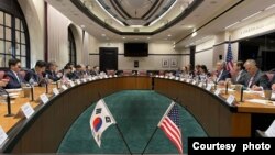미국과 한국이 텍사스주 휴스턴에서 지난달 30일 제10차 미한 에너지안보대화(ESD)를 열고 에너지 안보 공조 강화 방안을 논의했다. 사진 = 한국 외교부 제공