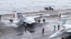 지난달 29일까지 진행된 미한일 3국의 첫 다영역 연합 훈련 ‘프리덤 에지’ 중 F-18 슈퍼호넷이 이륙을 준비하는 모습.