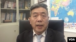 位於台北的國防安全研究院國防戰略與資源研究所所長蘇紫雲(美國之音視頻採訪截圖)。