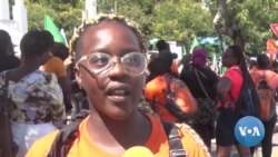 Moçambicanas marcham contra a violência contra a mulher