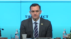 美国会众议院中国特设委员会主席加拉格尔(Mike Gallagher) 在纽约举行的有关中共对美国金融稳定的威胁的听证会上。（2023年9月12日）