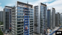 中國萬科公司在浙江省杭州市開發的住宅樓盤。 （2024年5月9日）