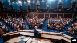 拜登總統對國會發表國情咨文演說。(2022年3月1日)