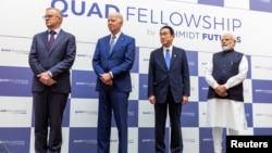 參與印太地區安全四方機制會談的四國領導人2022年5月24日在東京聚首。