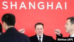 馬斯克在上海出席特斯拉上海超級工廠奠基典禮。 （2019年1月7日）