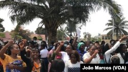 Protestos de enfermeiros excluídos do exame de admissão, Benguela, Angola
