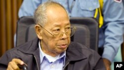 前紅色高棉政權高層官員英薩利 (資料照片)