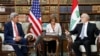 U.S. Secretary of State John Kerry meets with Iraq's Foreign Minister Ibrahim al-Jaafari (R) in Baghdad September 10, 2014. Kerry identified Iraq as a key partner in the fight against IS. REUTERS/Thaier Al-Sudani 