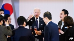 美國總統拜登在南韓訪問。