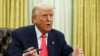 Presidente dos Estados Unidos, Donald Trump, no Salão Oval, Washington, 6 março 2025