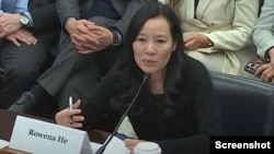 六四歷史學者何曉清2024年12月5日在CECC聽證會上發言。