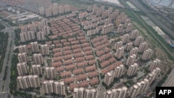 中國天津市一個房地產開放區。 （法新社2024年6月5日）