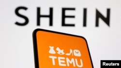 跨境電商平台Shein和Temu的標識。