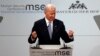 US Vice President Joe Biden gestures during his speech at the Security Conference in Munich, February 2, 2013.