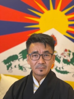 位於台北的西藏台灣人權連線理事長札西慈仁