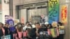 台灣18個公民團體鎖定國民黨立委發動罷免，選在農曆春節假期後的開工首日遞交罷免提議書。 (美國之音特約記者楊安攝影)