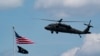 Trump di Elikoptè Blackhawk la t ap Vole Twò Wo