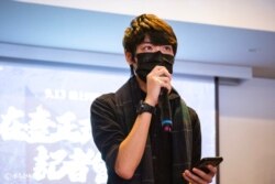 位於台北的香港邊城青年執行委員馮詔天