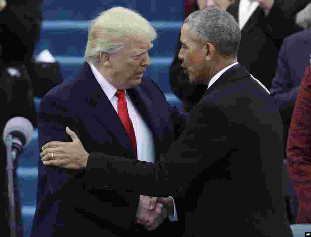 Bikin rantsar da sabon zababben shugaban Amurka Donald J. Trump, a farfajiyar Majalisa kasar dake birnin Washington DC, Janairu 20, 2017 