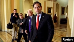美國國會參議員魯比奧(Marco Rubio) (資料圖片)