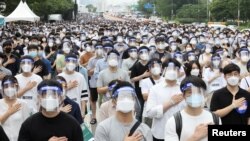 南韓首爾住院醫生8月7日舉行24小時罷工，抗議政府計劃未來10年增加醫學院招生人數以應對可能發生的大規模傳染病爆發（路透社提供）