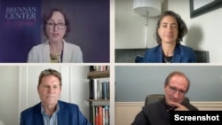 Panelistas invitados al conversatorio virtual ‘Los latinos y al extrema derecha’, organizado por el Brennan Center.
