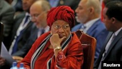 Rais wa LOiberia, Ellen Johnson Sirleaf.