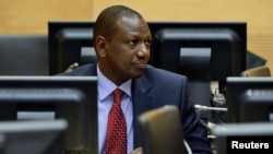 William Ruto no Tribunal Penal Internacional em Haia (Holanda)