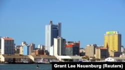 Município mais importante de Moçambique, Cidade de Maputo vista do mar. 