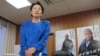 야마타니 에리코 일본 납치문제 담당상이 지난해 9월 도쿄 집무실에서 기자회견을 하고 있다. (자료사진)