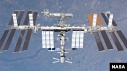 La Estación Espacial Internacional en una foto divulgada por la NASA.