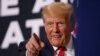 Antigo Presidente americano Donald Trump em campanha em Waterloo, Iowa