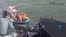 Rescate de cubanos en el Caribe colombiano